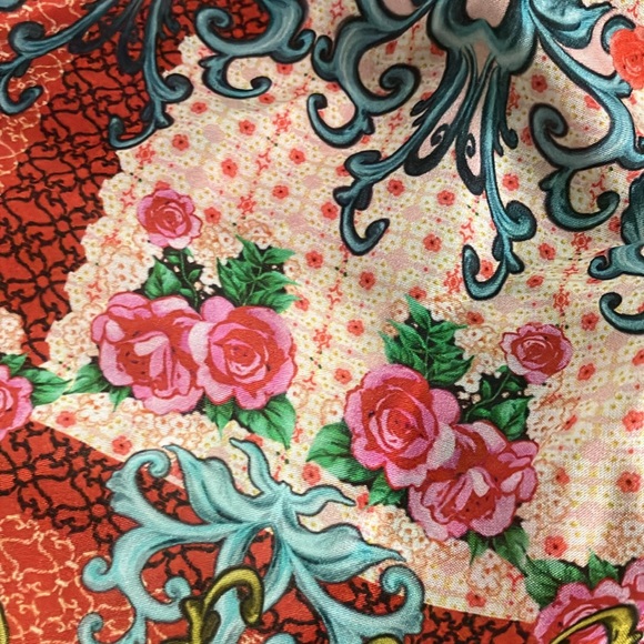 Johnny Was | Zoila Key Chain Ring Silk Scarf Charm - Picture 9 of 9